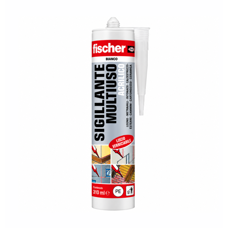 Sigillante acrilico multiuso Fischer SA BI 310 ml – 00009386