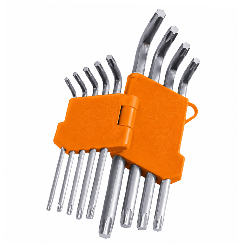 Set de 9 llaves Allen hexagonales Genix Set de 9 llaves Allen hexagonales Genix