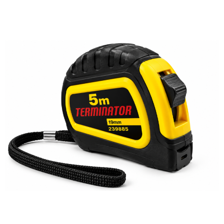 Flessometro Terminator 5m con protezioni in gomma antiurto