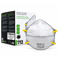 Mascarilla filtrante antipolvo FFP1 NR D Neri 712