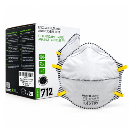 Facciale filtrante antipolvere FFP1 NR D Neri 712