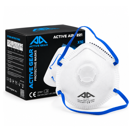 Mascherina protettiva FFP2 NR D con valvola - Active Gear® R21