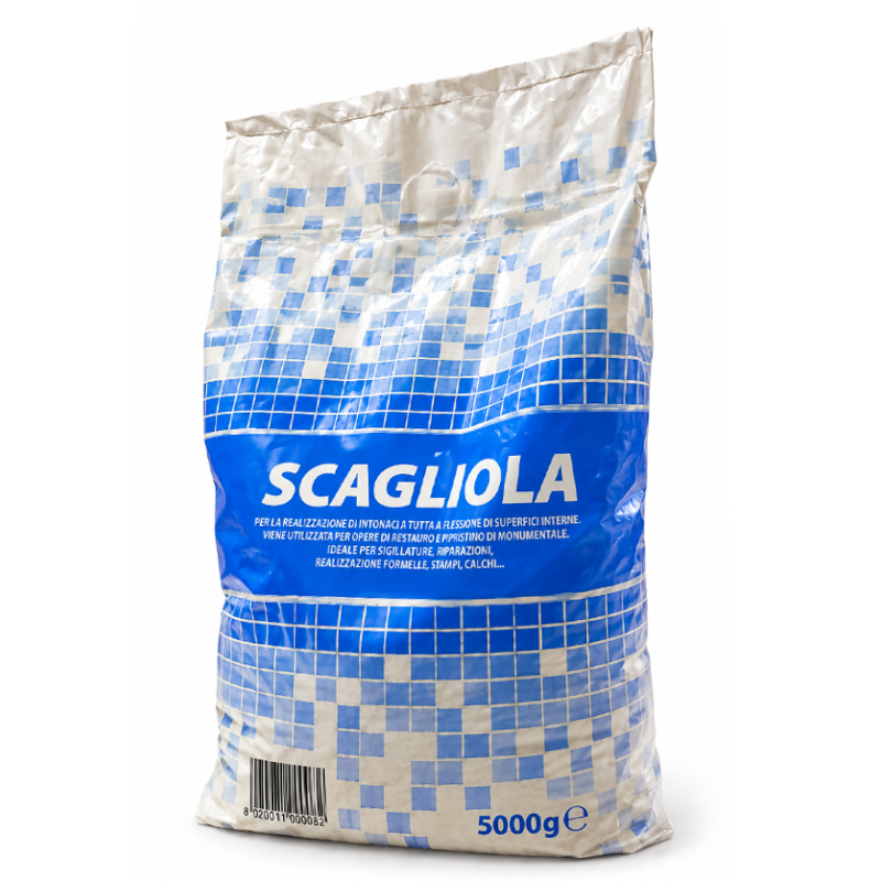 Scagliola Rapida – Emiidrato di calcio in polvere - 5k Scagliola Rapida – Emiidrato di calcio in polvere - 5k