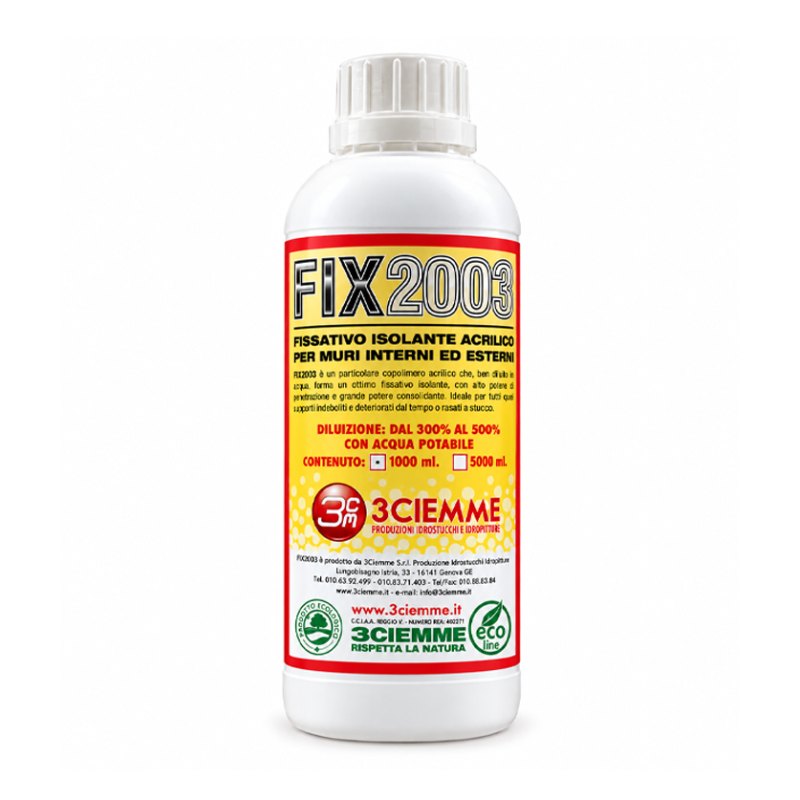 FIX2003 Fissativo Isolante Acrilico 3Ciemme – 1000 ml