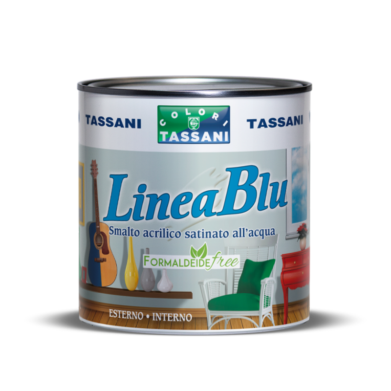 Smalto Acrilico All'Acqua Inodore Linea Blu Tassani