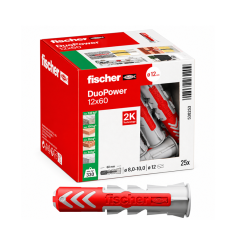 Fischer 25x Tasselli DuoPower, 12 x 60 mm